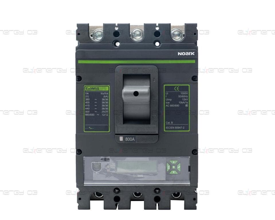 Прекъсвач с лят корпус Ex9M4S SU20S 630 3P EU с електронна защита (LCD)