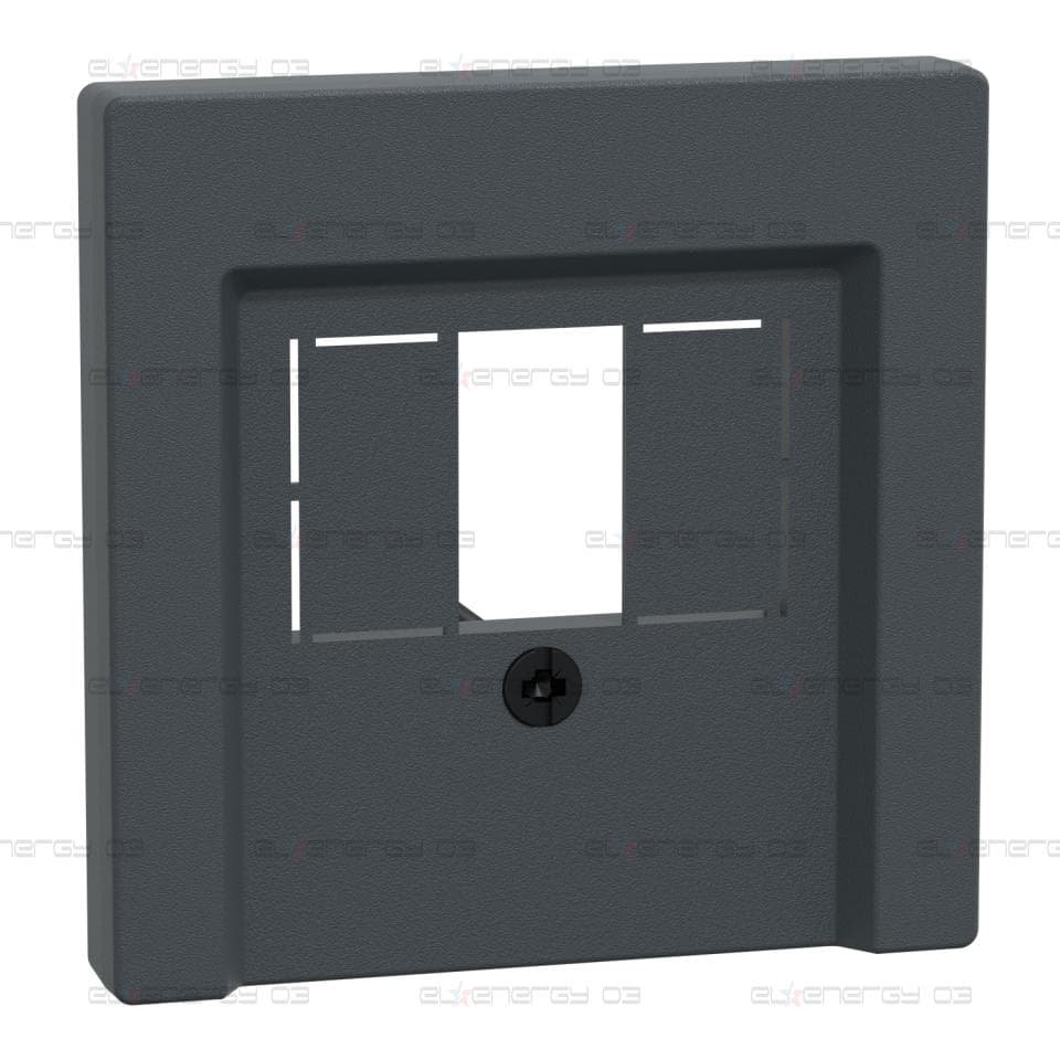 Преден панел, Merten System M, за мултимедийна розетка TAE/Audio/USB, антрацит