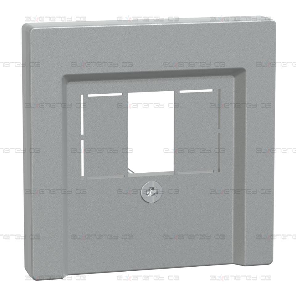 Преден панел, Merten System M, за мултимедийна розетка TAE/Audio/USB, алуминий