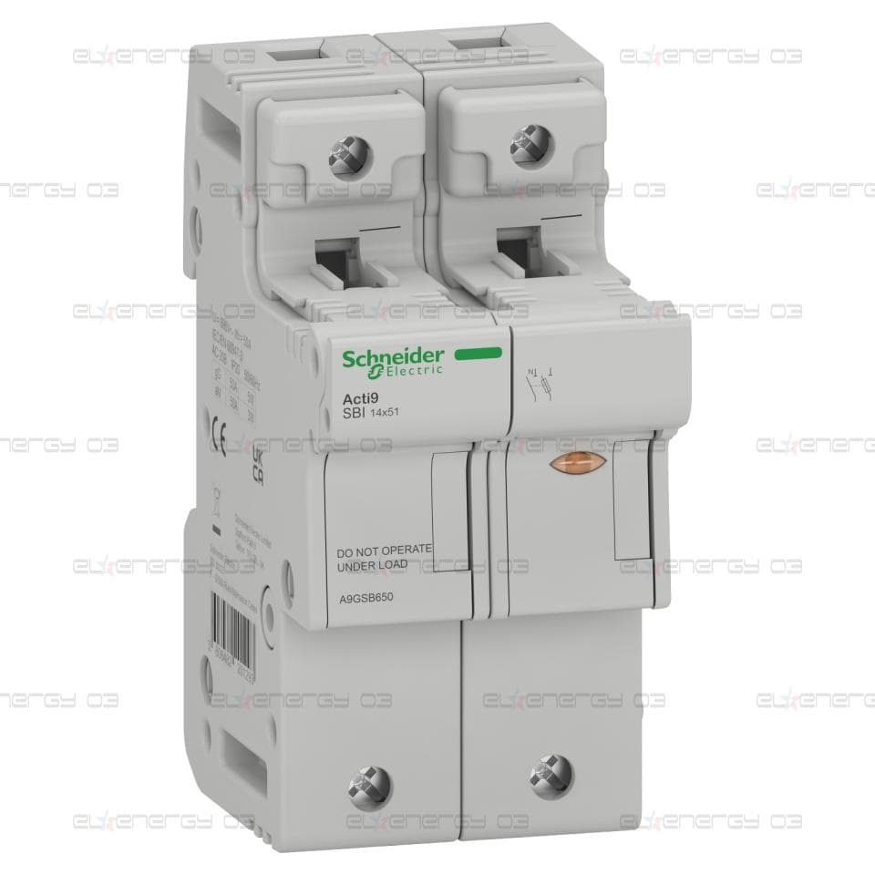 Основа за предпазител, Acti9 SBI, 1P+N, 50A, за 14 x 51mm
