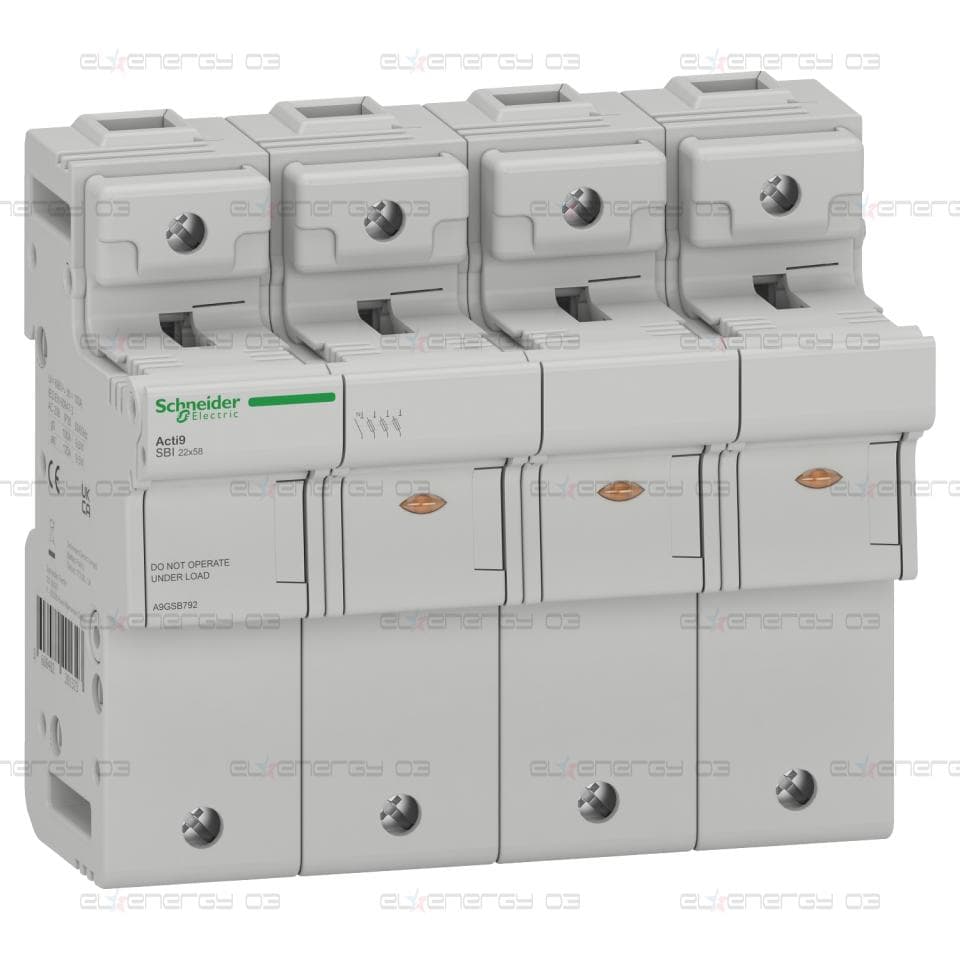 Основа за предпазител, Acti9 SBI, 3P+N, 125A, за 22 x 58mm