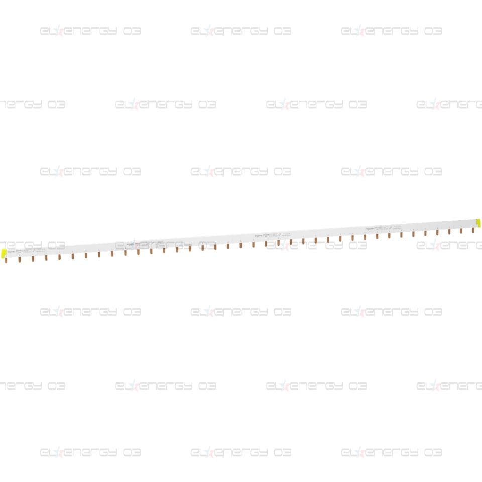 Acti 9 - захранваща шина - 1L с AUX - 18 mm щифт - 57 модули - 100A