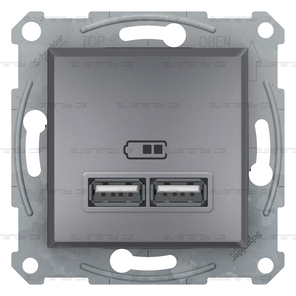 USB зарядно, 2.1А, стомана