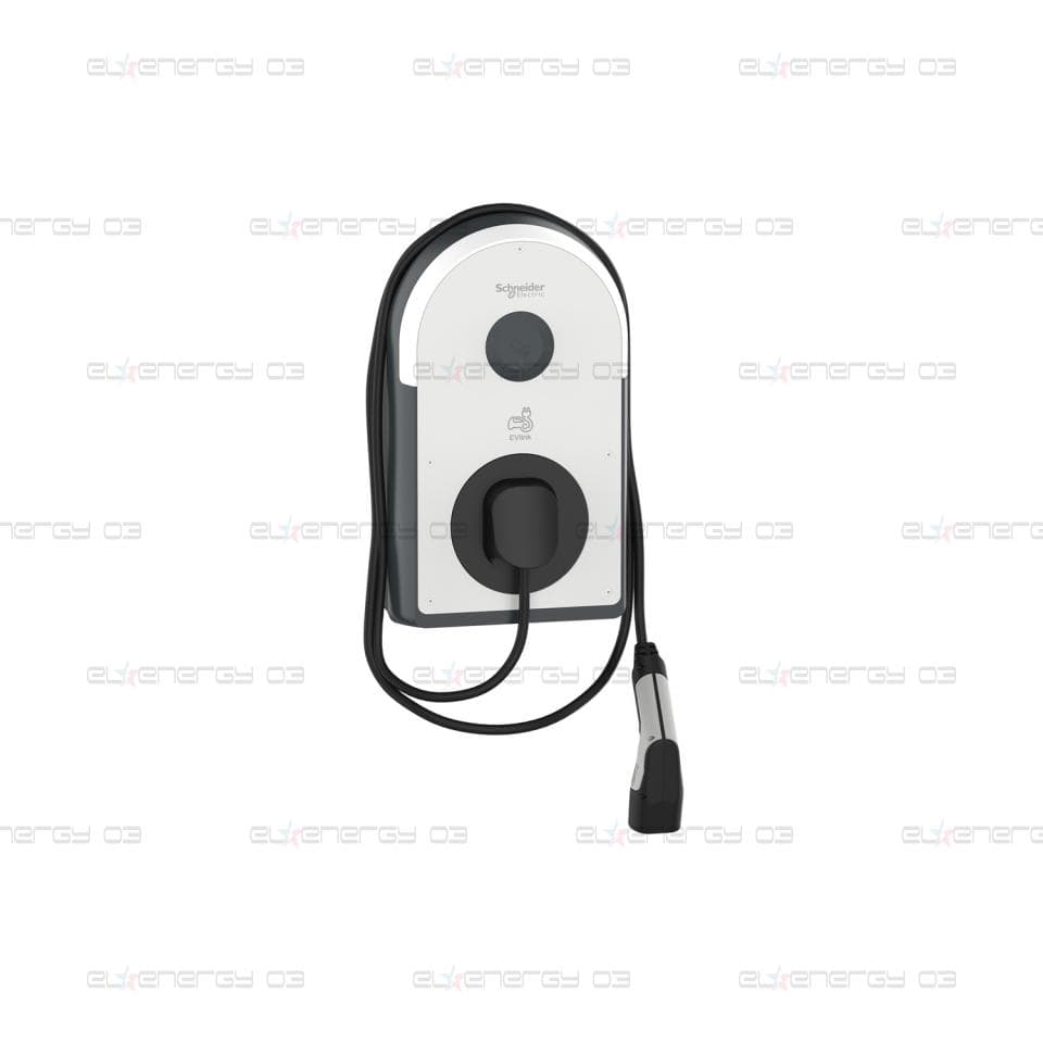 Зарядна станция, EVlink Pro AC/AC , 7.4kW, 32A, 1P+N, T2 прикачен кабел, RDC-DD 6mA, RCD Asi 30mA, MNx aux.