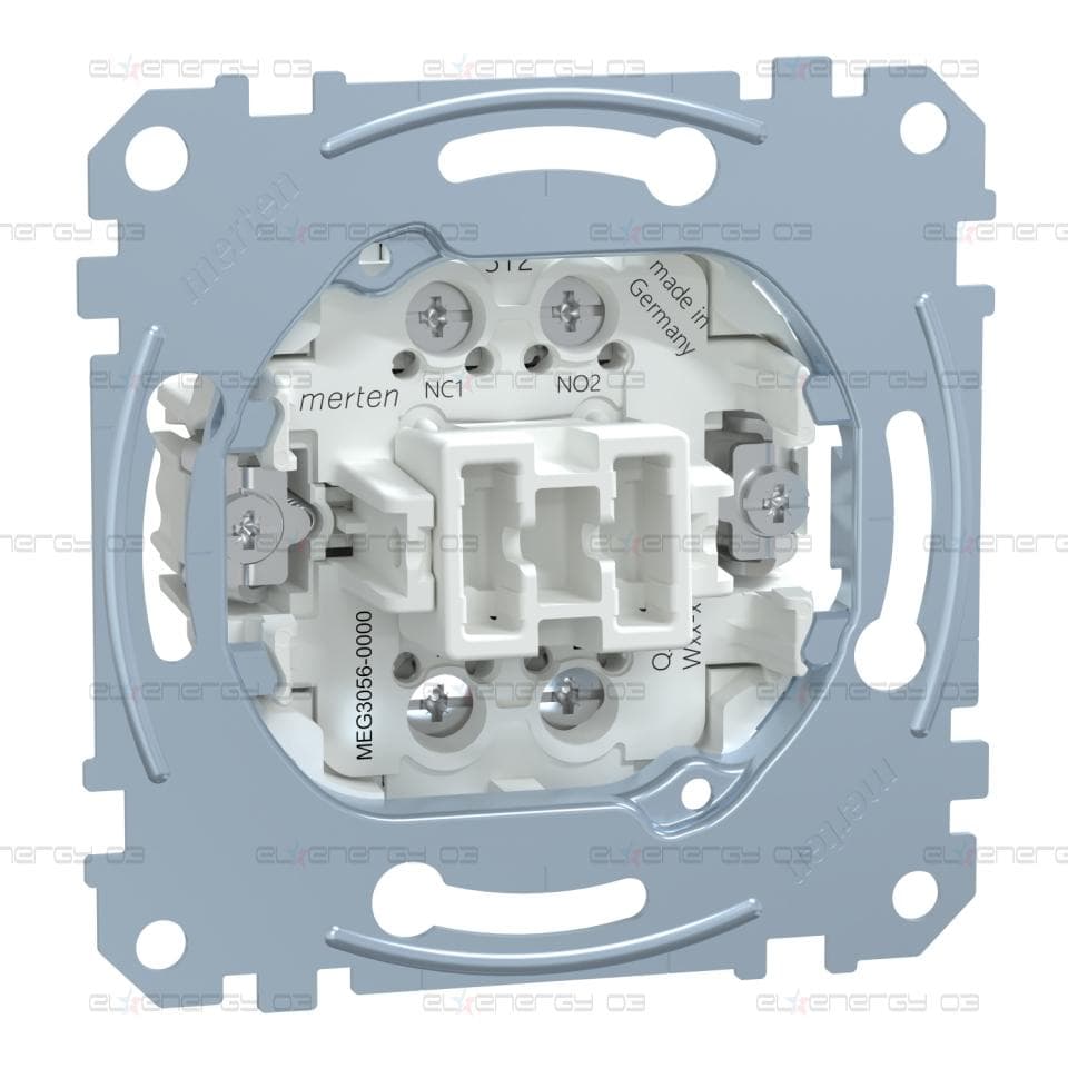 Бутон, двупосочен, 1 полюс, 10 A, AC 250 V, винт, Merten
