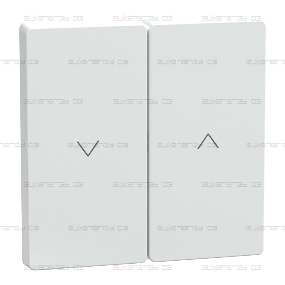 Капак за ключ за превключвател на ролетни щори и бутон, лотус бял, System Design