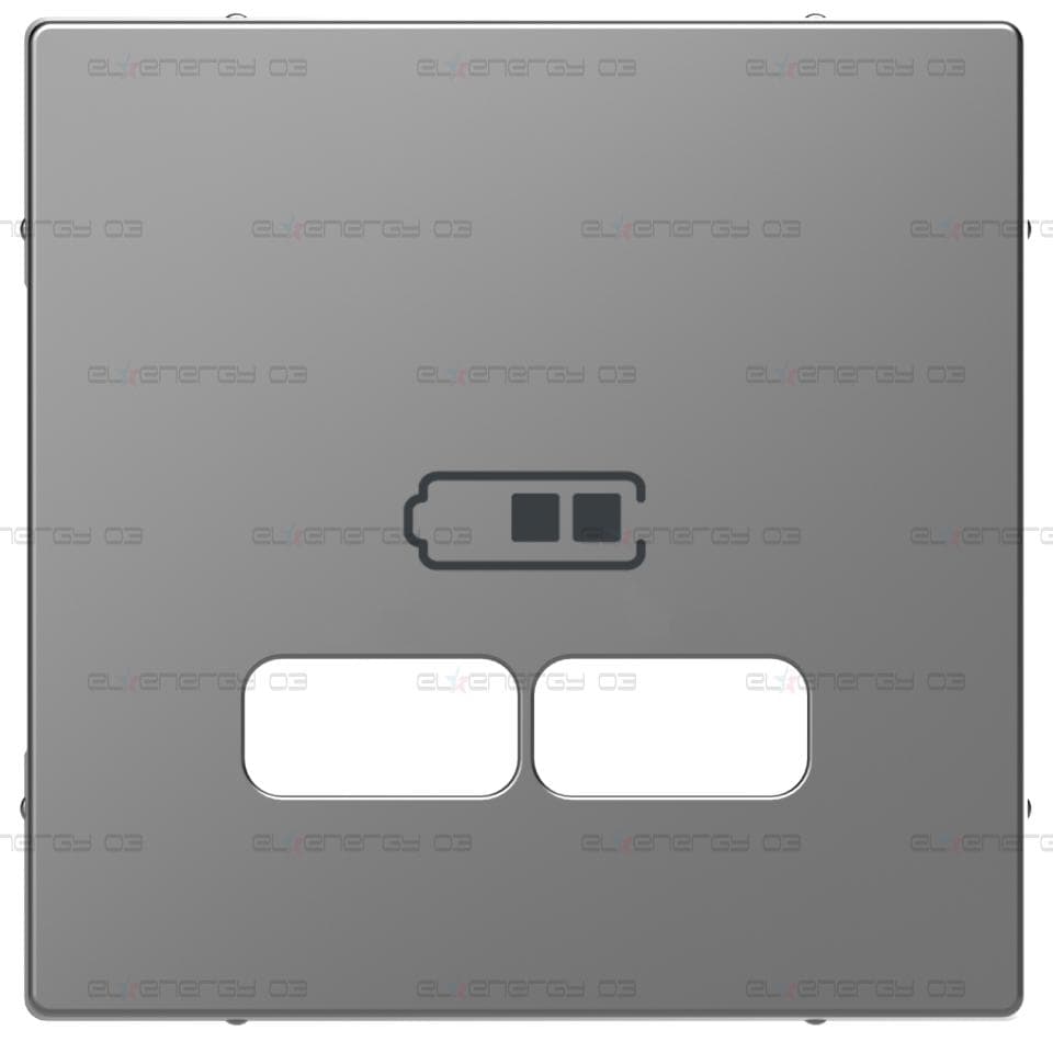 Преден панел за двоен излаз USB A+А - 2.1 A, D-Life, стомана