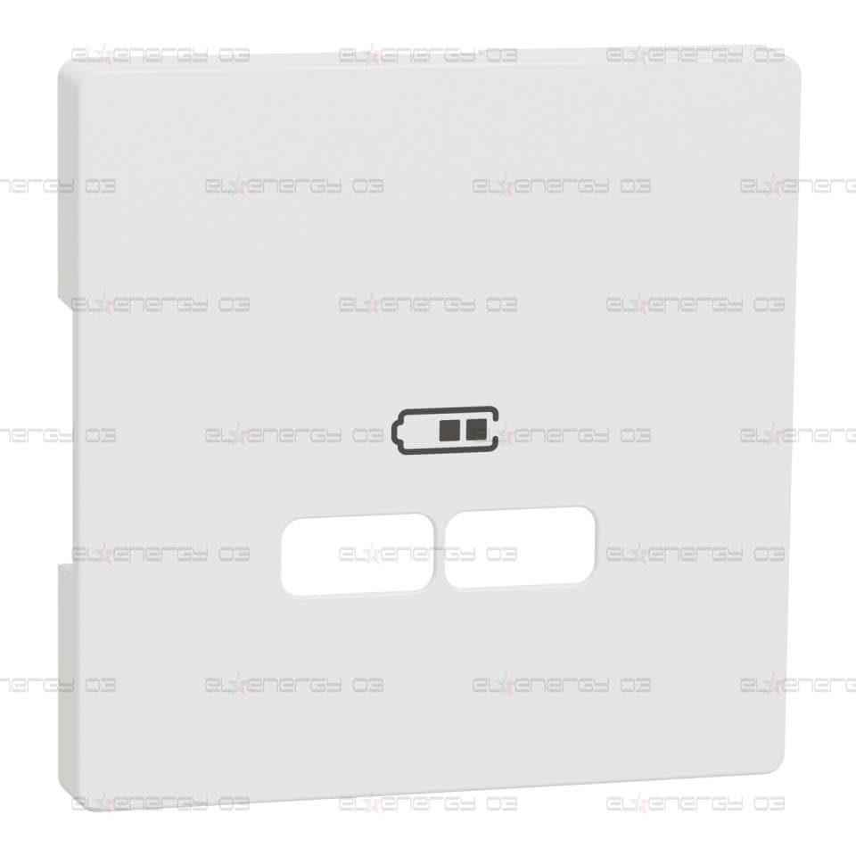 Преден панел за двоен излаз USB A+А - 2.1 A, D-Life, бял мат