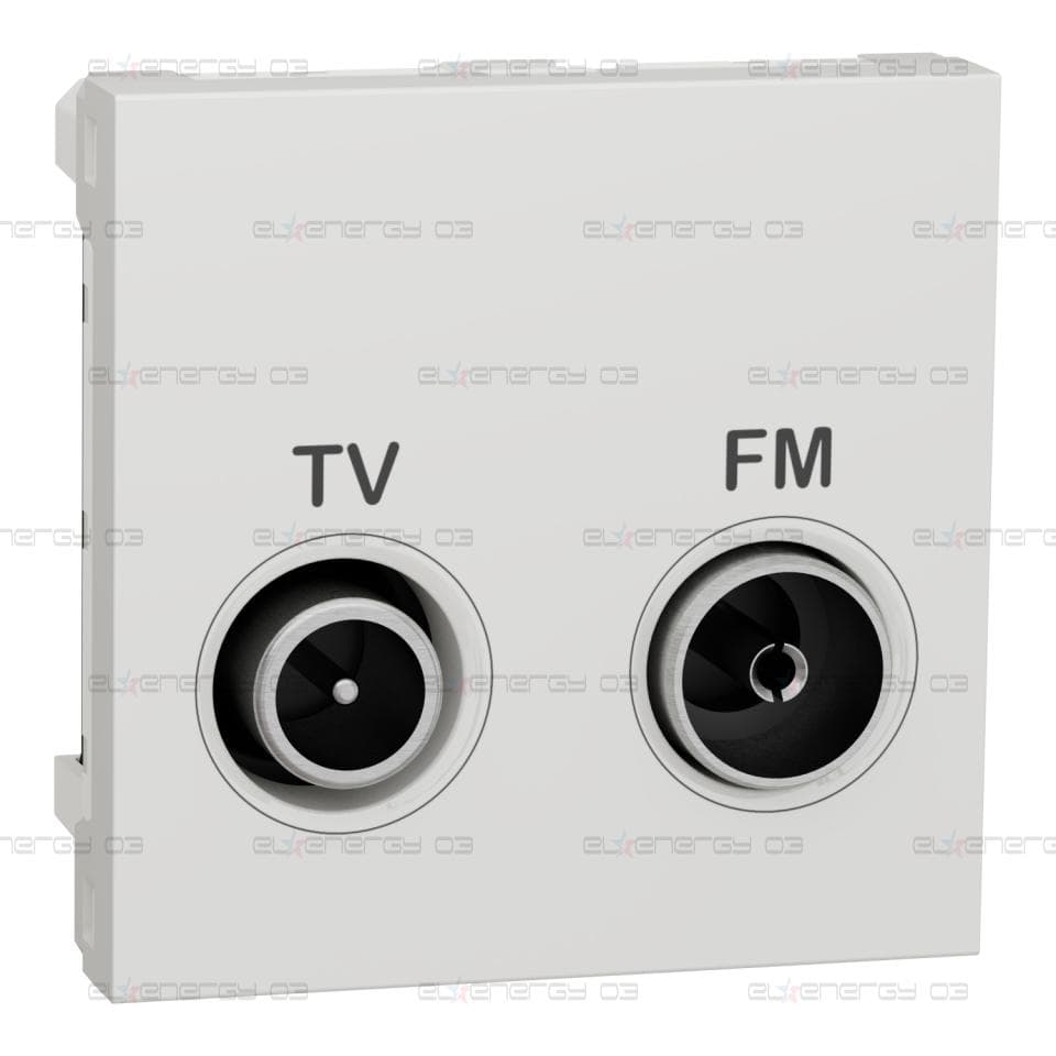 Розетка TV R, единствена, 2 модула