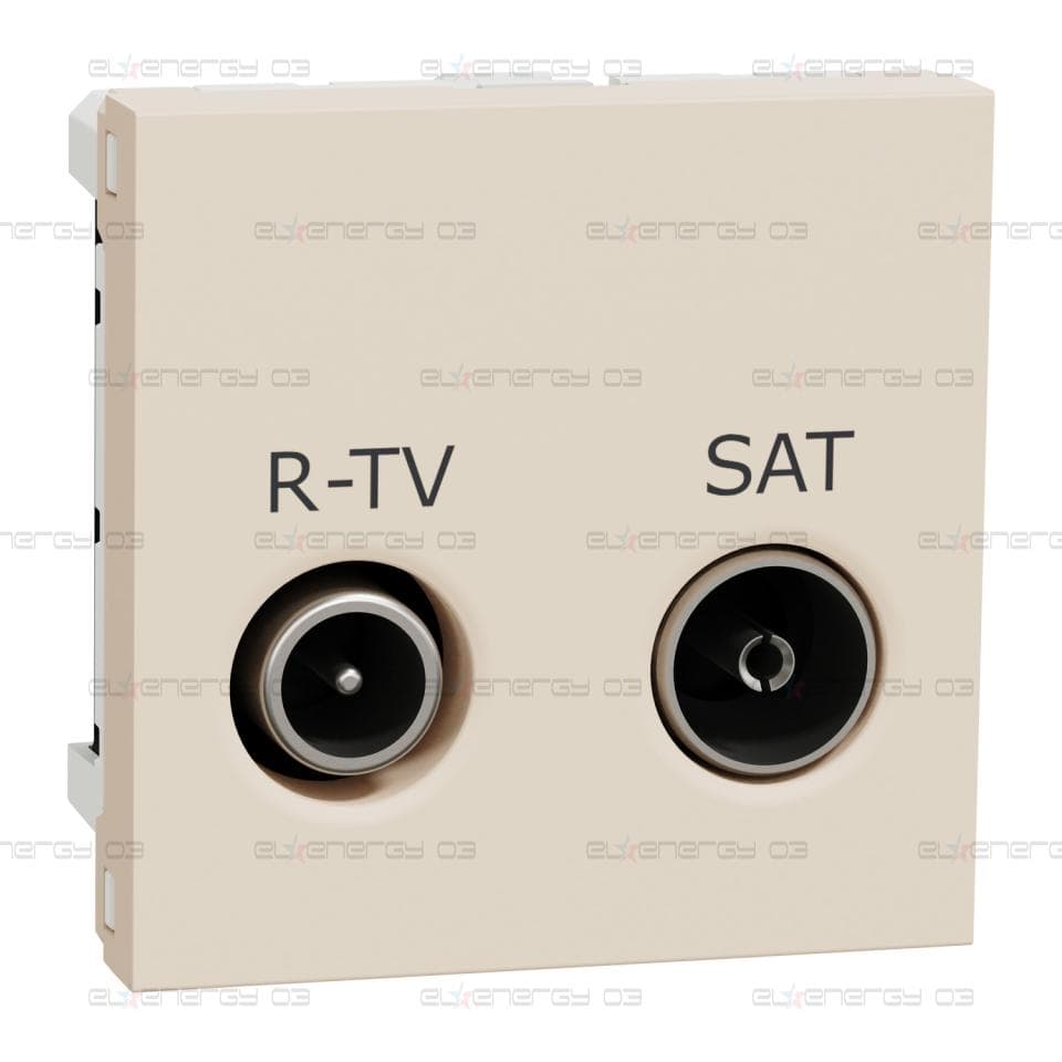 Розетка R-TV/SAT, индивидуална, 2 модула
