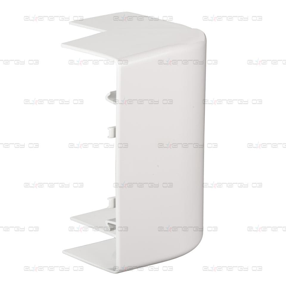 OptiLine 45 - ъгълова връзка - 140 x 55 mm - PC/ABS - полярно бяло