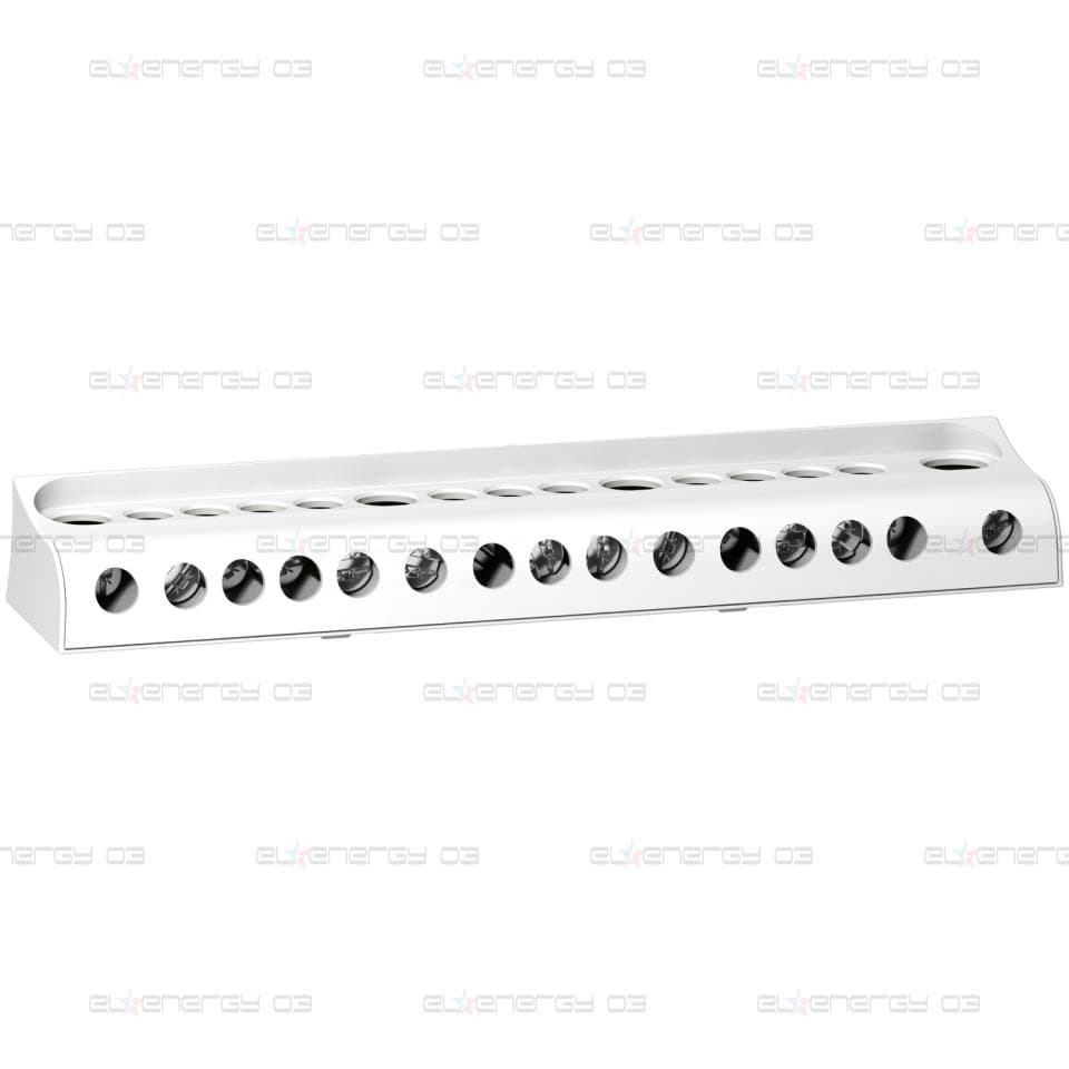 Linergy - additional Neutral bar for screw distri block - 125 A - 15 connections