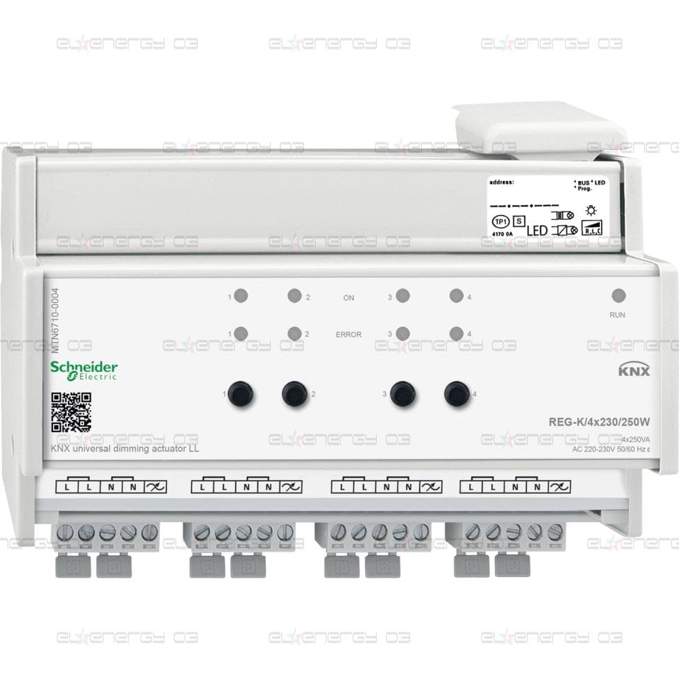 KNX универсален dimming actuator LL REG-K/4x230/250W