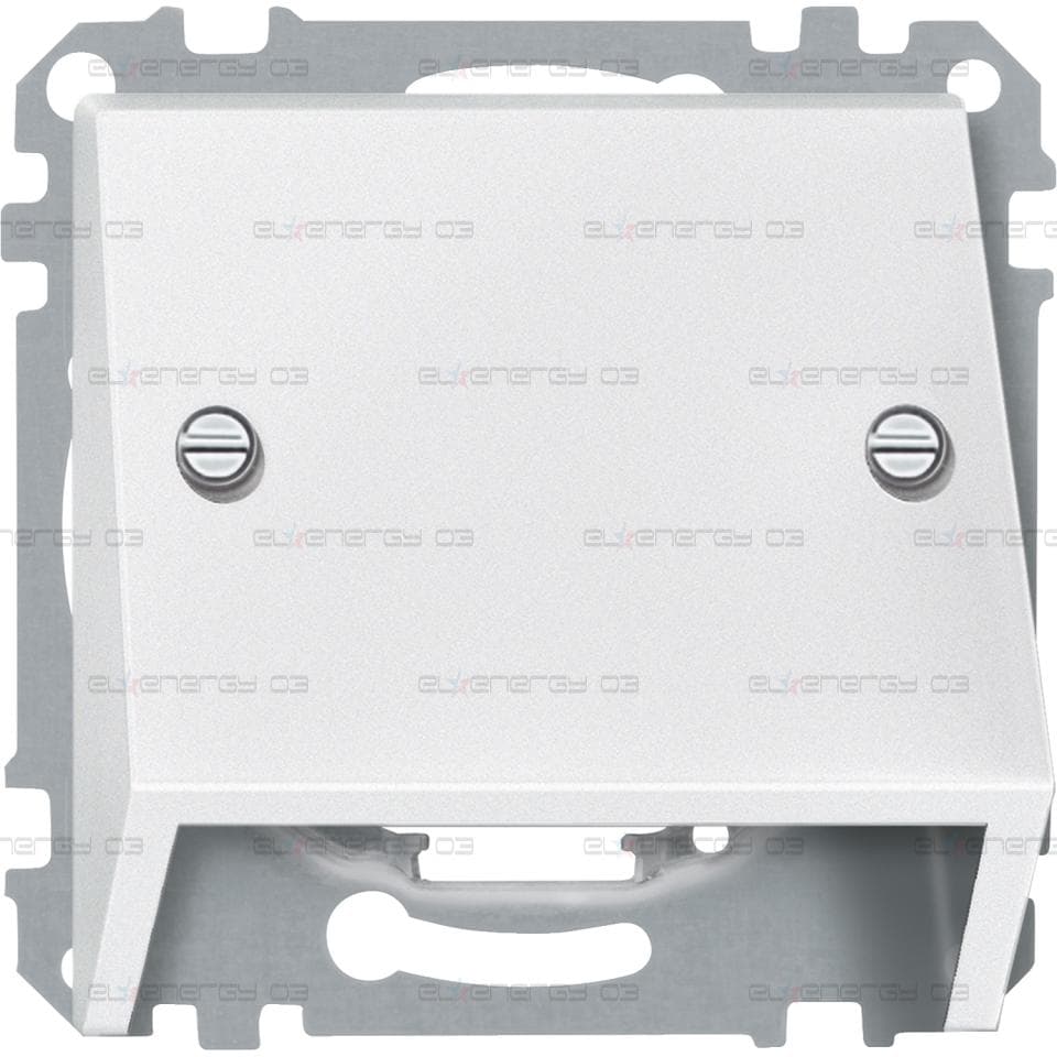 Inclined outlet, бял мат, System M