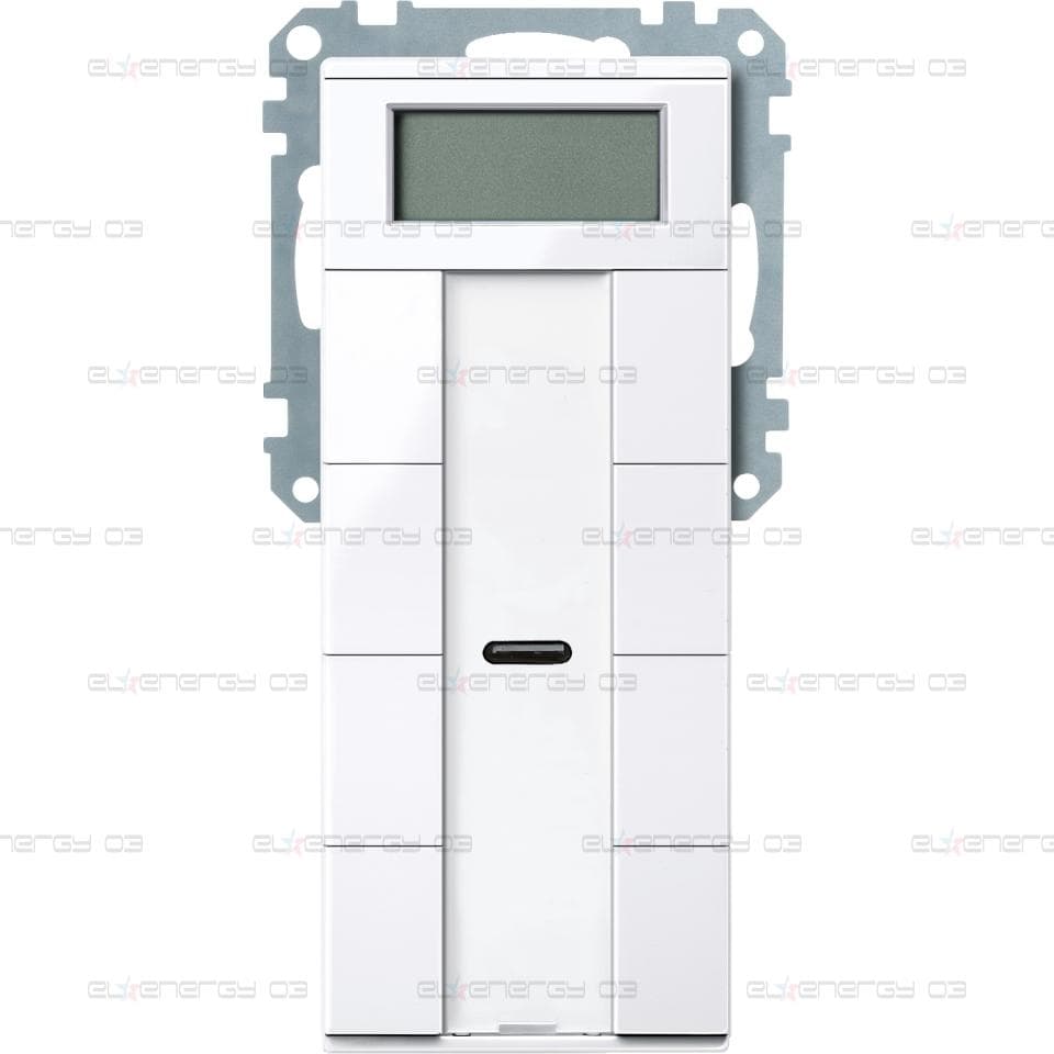 KNX бутон 4-модулен с термостат, активно бял, System M