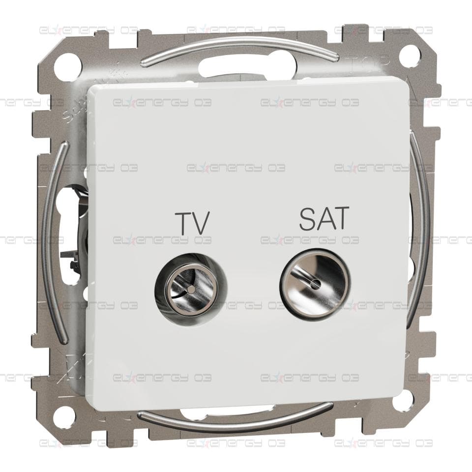 TV/SAT розетка 7db, Sedna, бял
