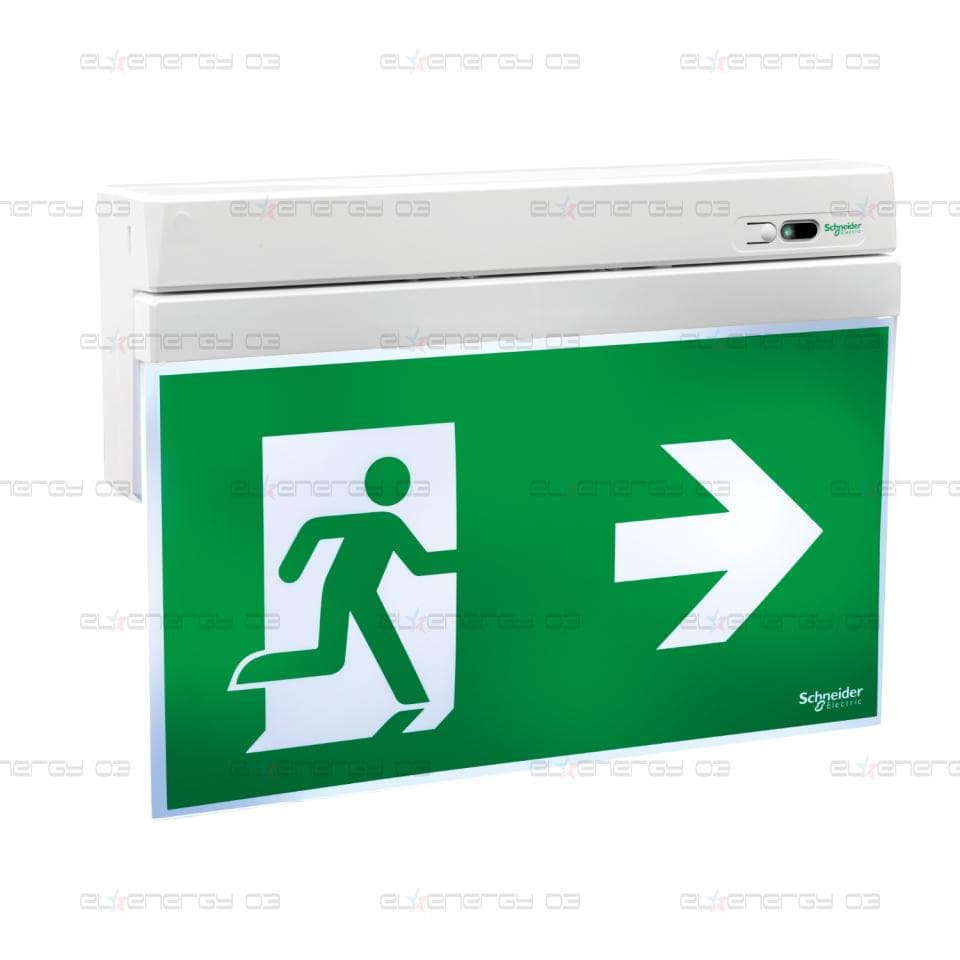 Emergency exit sign, Exiway Smartexit Activa, self-diagnostics, maintained, 24 m, 1 h 30 m