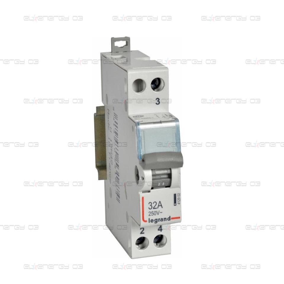 Ум шалтер I-0-II DIN монтаж CX3 32А 1P 230V 1 мод. Legrand