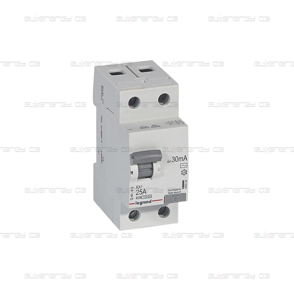 ДТЗ 2P 25А 30mА серия RX3 ID тип AC Legrand
