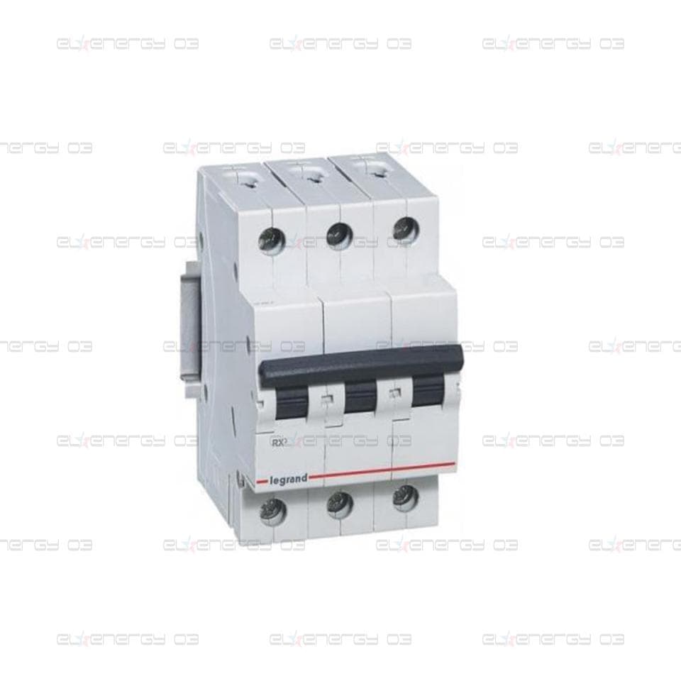 Автоматичен прекъсвач RX3 3P 63A крива С 6kA Legrand
