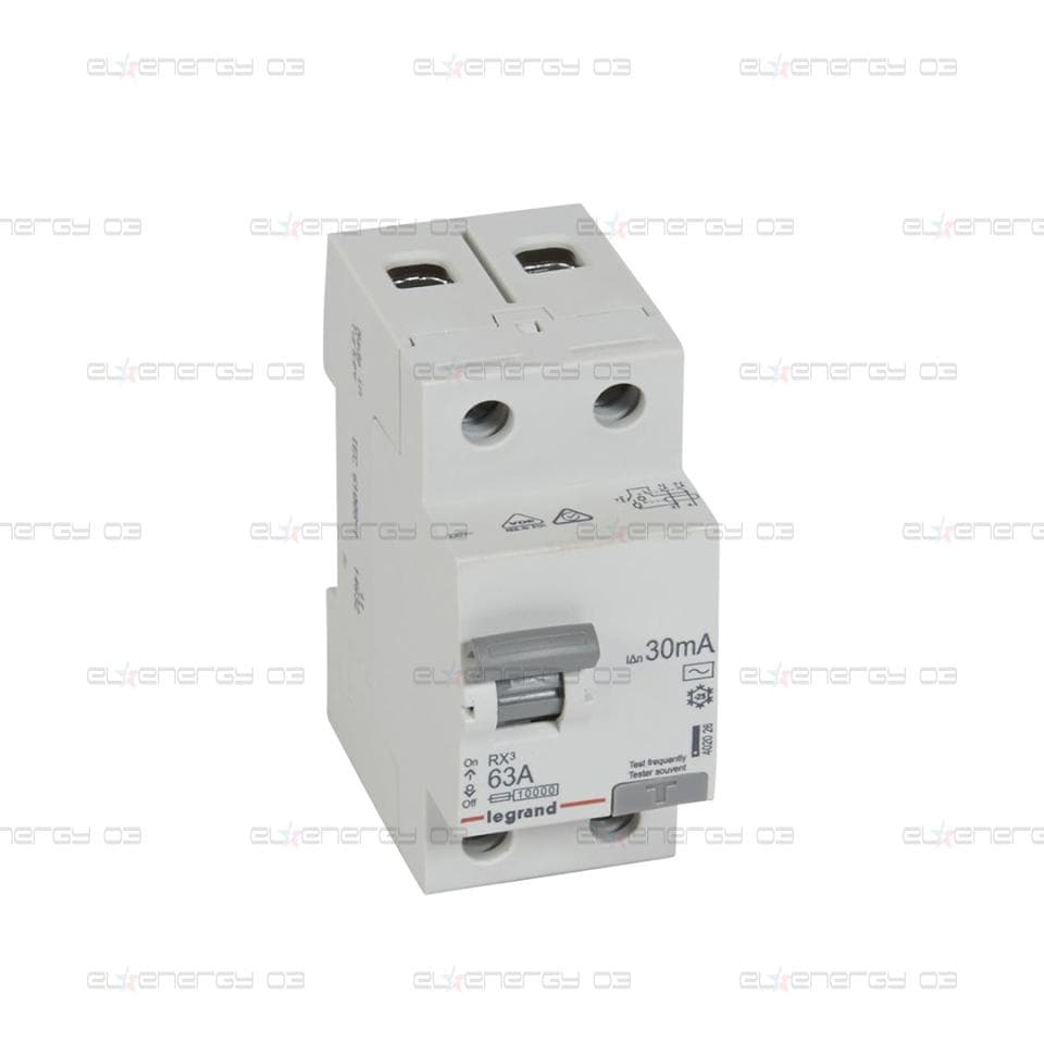 ДТЗ 2P 63A 30mА серия RX3 ID тип AC Legrand