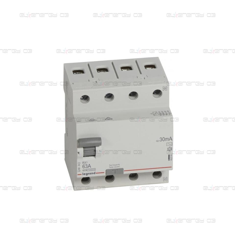 ДТЗ 4P 63A 30mА серия RX3 ID тип AC Legrand