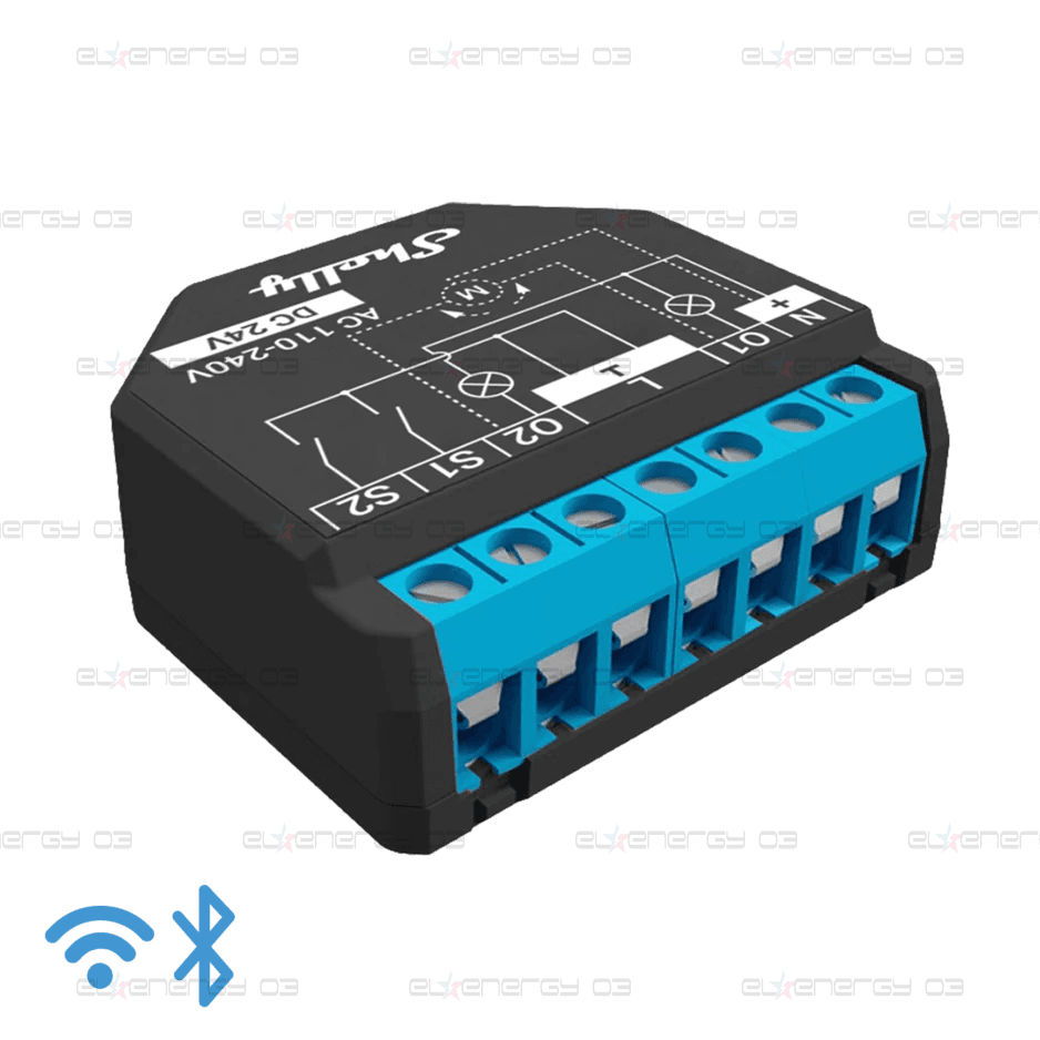 Микромодул Smart реле 2х On/Off или щори 10A изисква неутрала Shelly Plus 2PM – 265031