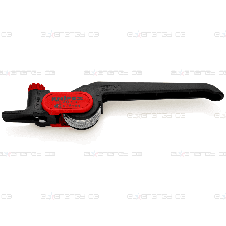 Кабелен нож, за изолация над Ø25мм, черна ръкохватка 150мм, Knipex