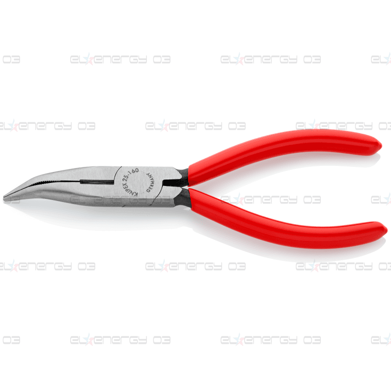 Клещи резачки с извит остър връх, червена ръкохватка 160мм, Knipex
