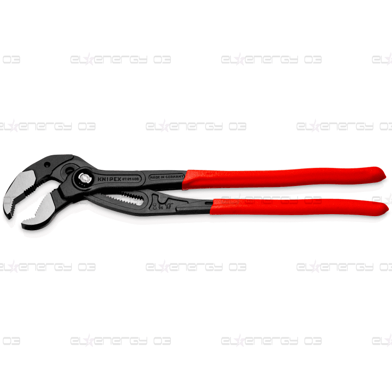 Клещи раздвижени Cobra, червена ръкохватка 400мм, Knipex