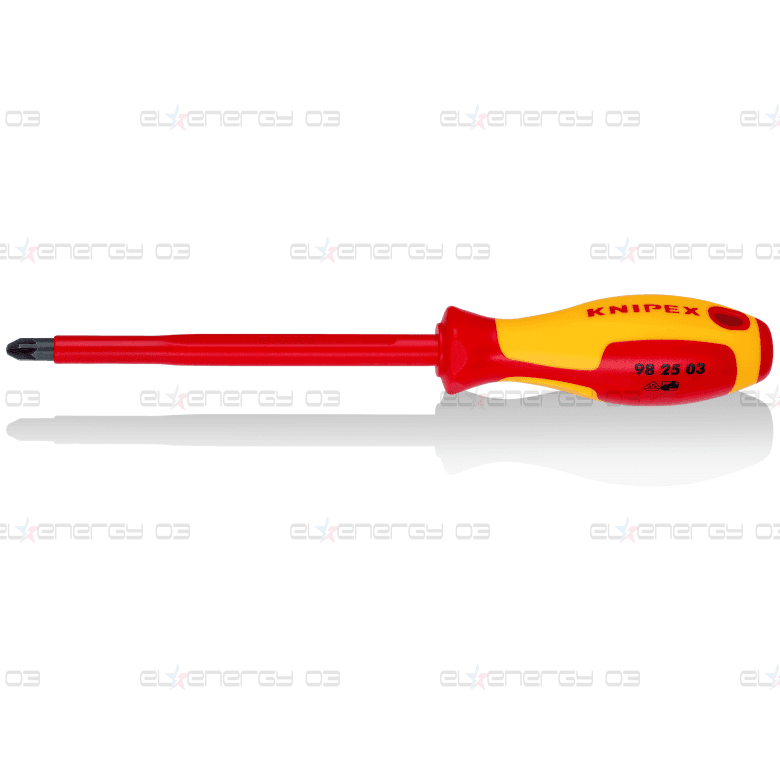 Отвертка PZ 3, VDE 1000V жълто-червена ръкохватка 270мм, Knipex