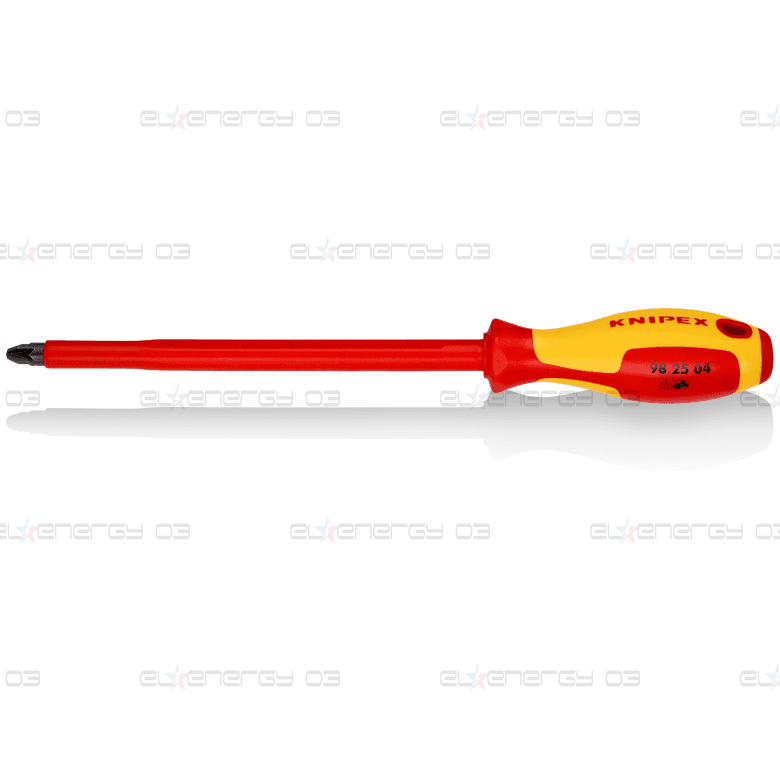 Отвертка PZ 4, VDE 1000V жълто-червена ръкохватка 320мм, Knipex