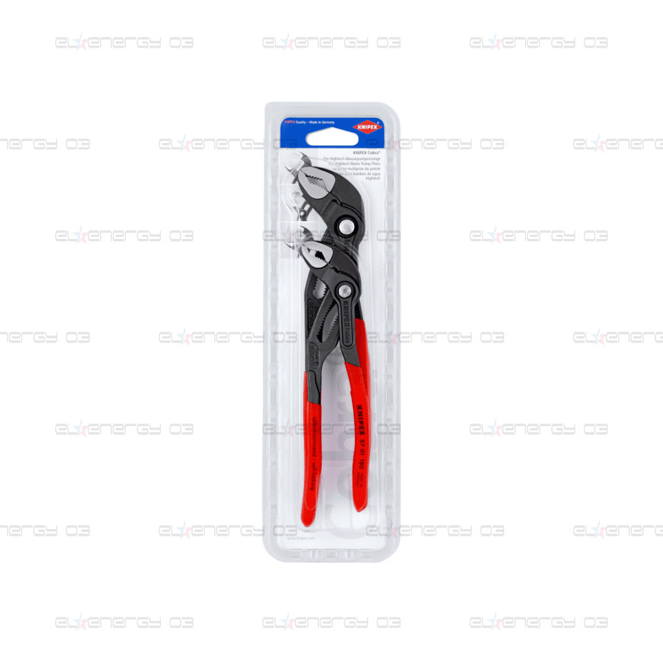 Комплект с 2 бр. клещи Cobra – 180мм (K8701180), 250мм (K8701250), Knipex