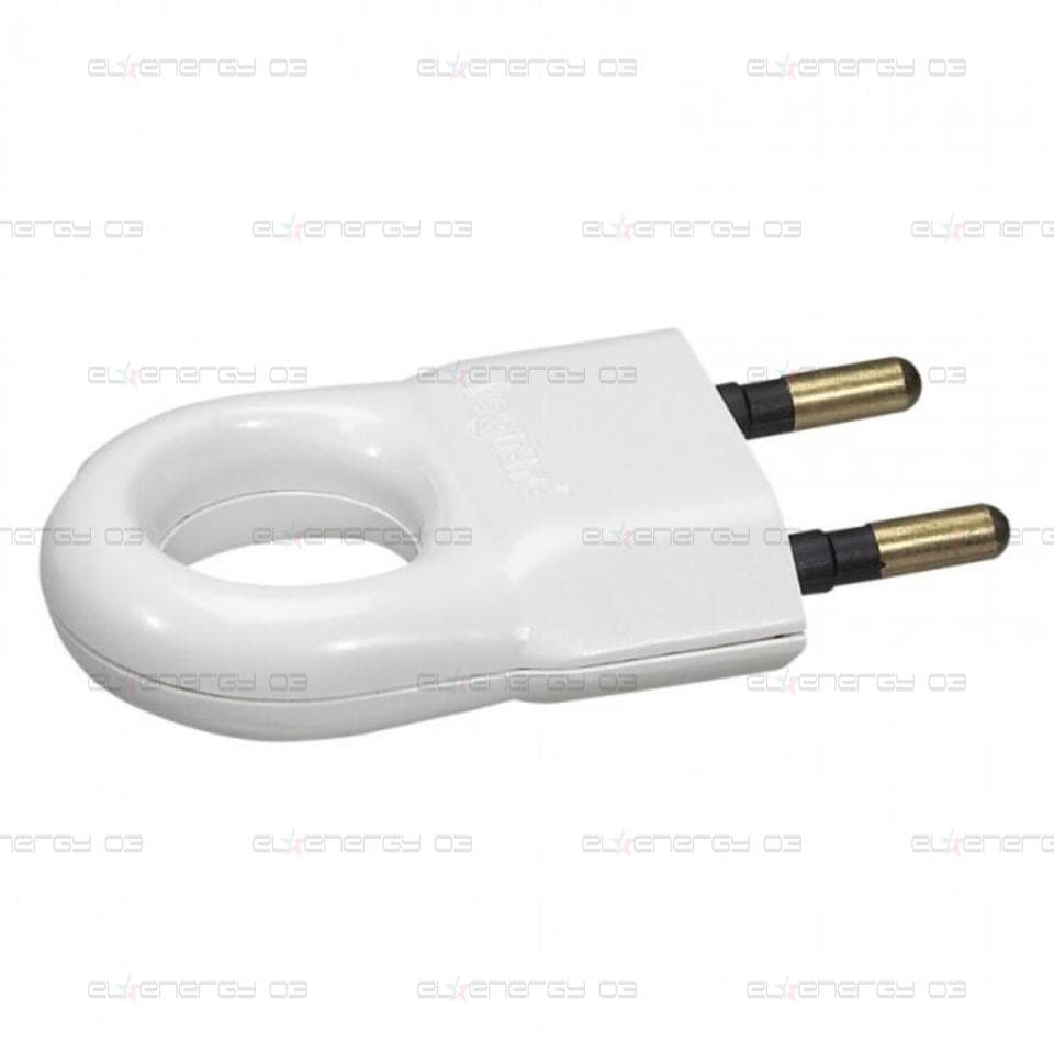 Щепсел Бял 2P 6A 250V Legrand