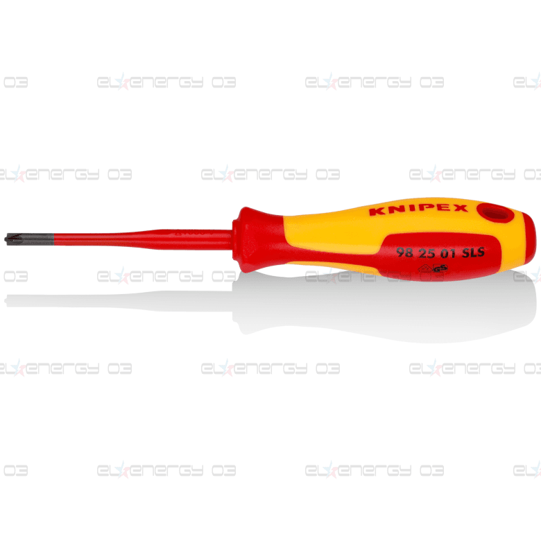 Отвертка PZ/S 1, VDE 1000V жълто-червена ръкохватка 187мм, Knipex