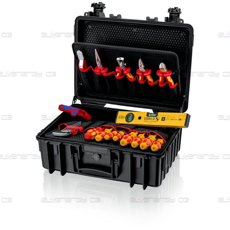 Комплект в куфар Robust23 Start с 24 бр. инструменти VDE 1000V за електротехници, Knipex