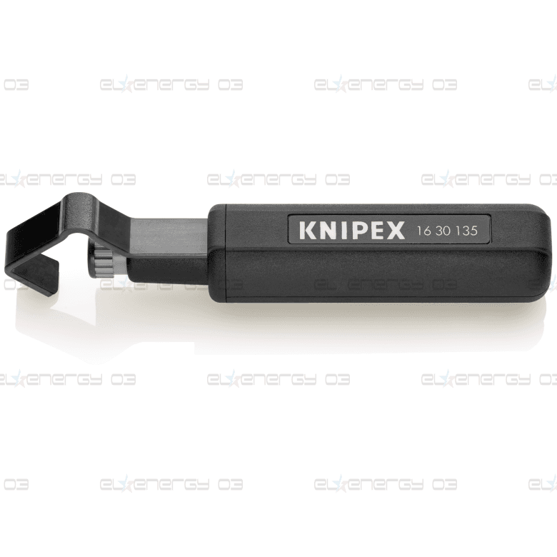 Кабелен нож, за изолация Ø6-29мм, черна ръкохватка 135мм, с фиксатор, Knipex