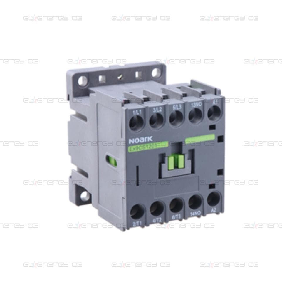 Миниатюрен контактор, 3-полюсни, 12A AC-3, 230 V AC, 1 NO вграден помощен контакт