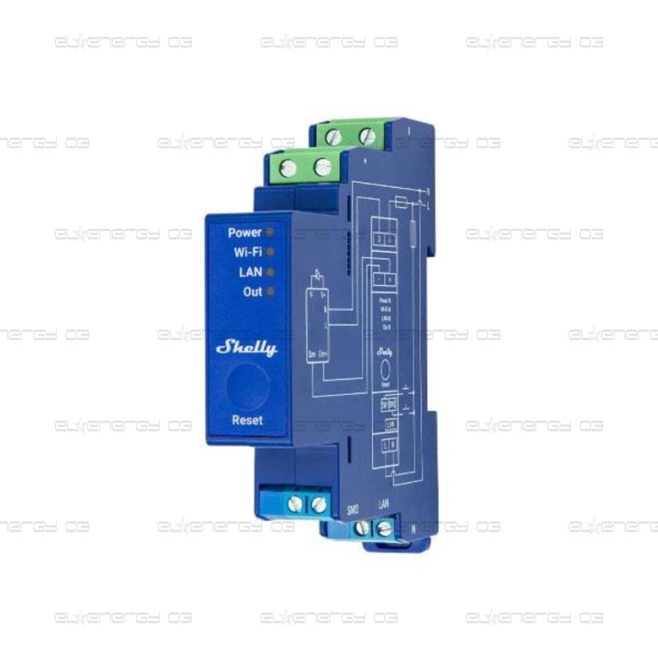 Димер Smart 1х 0/1-10V с мерител за DIN монтаж Shelly Pro Dimmer 0/1-10V PM – 268209S