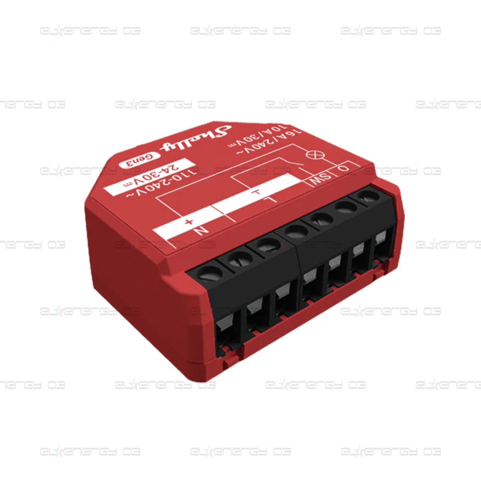 Микромодул Smart реле 1х On/Off 16A с мерител изисква неутрала Shelly 1PM Gen3 – 261798