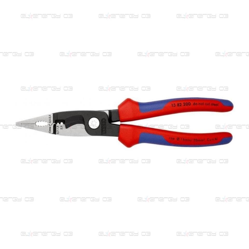 Клещи инсталаторски, синьо-червена ръкохватка 200мм, Knipex