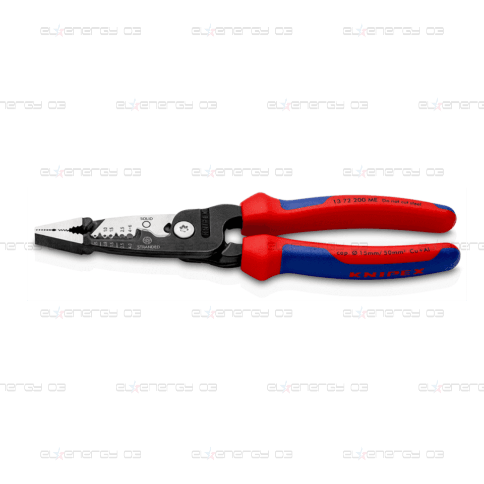 Клещи инсталаторски 5-в-1, синьо-червена ръкохватка 200мм, Knipex