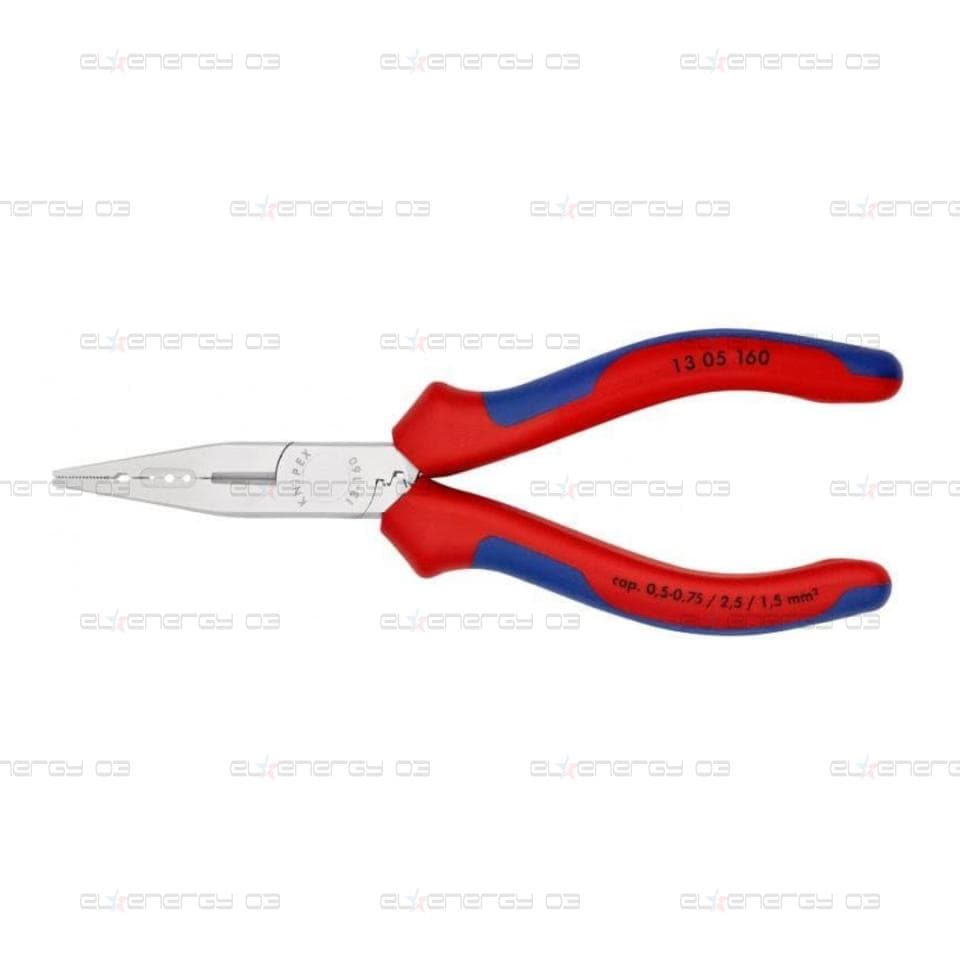 Клещи инсталаторски, хромирани, синьо-червена ръкохватка 160мм, Knipex
