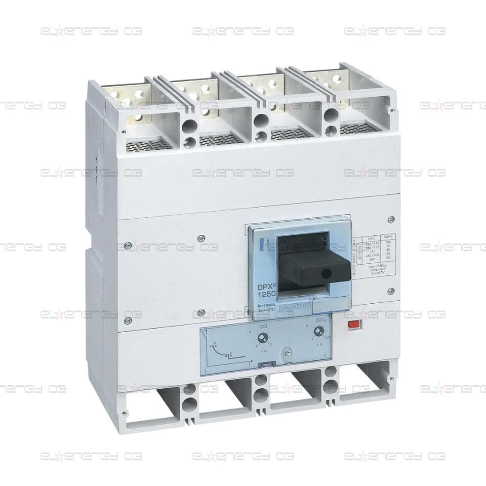 Автомат DPX3 1600 TM 4P 1000А 50кА регулируем (In x 0.8…1) Legrand