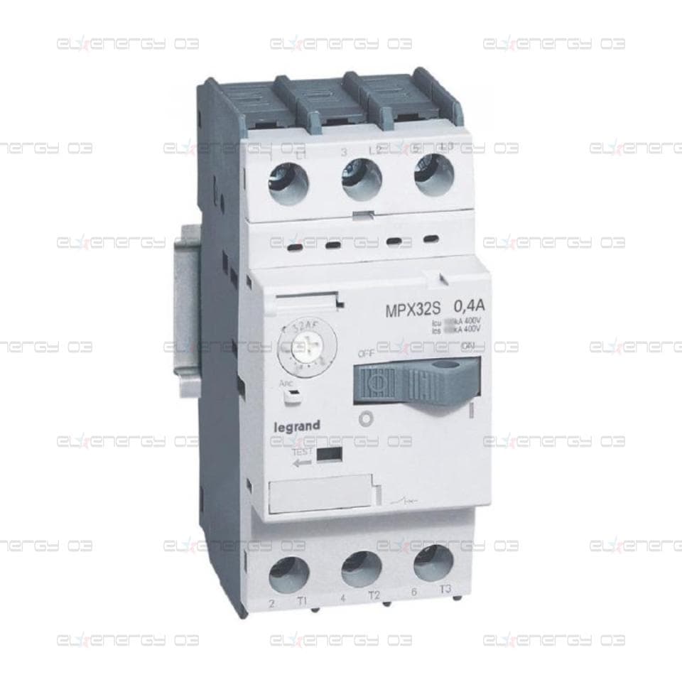 Моторна защита MPX3-32S 0.09kW TM 0.25-0.4A 100kA Legrand