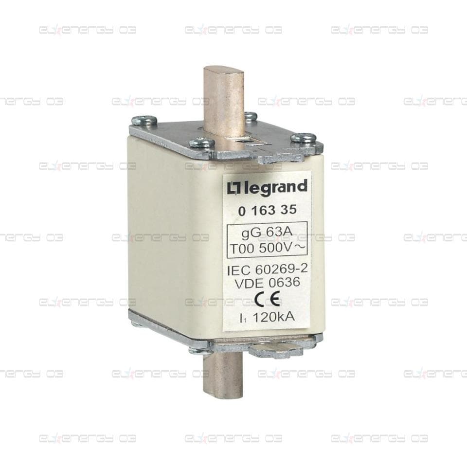 Стопяем ножов предпазител тип gG 63А размер 00 Legrand