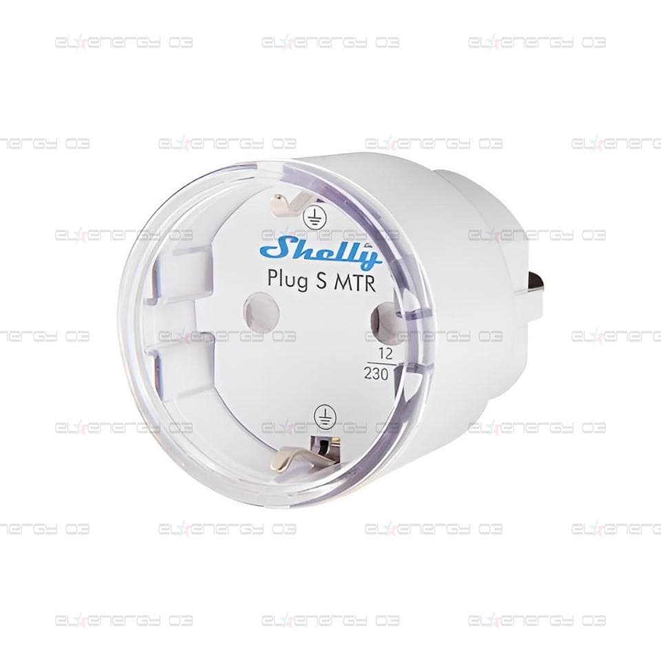 Адаптер Smart за контакт 1х Шуко 12A с мерител Shelly Plug S Gen3 – 261842