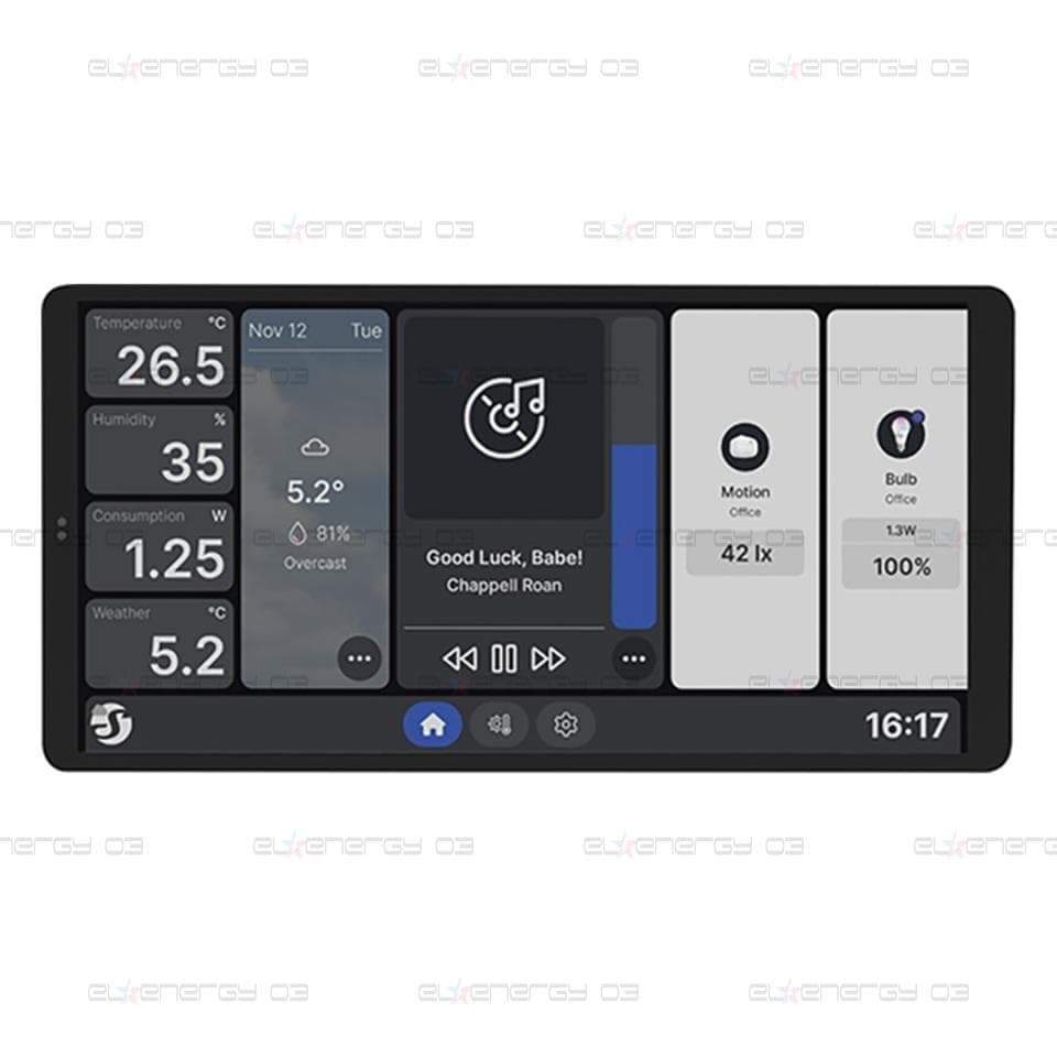 Пулт за управление със Smart реле 1х On/Off 5A изисква неутрала черен Shelly Wall Display X2i – 072766