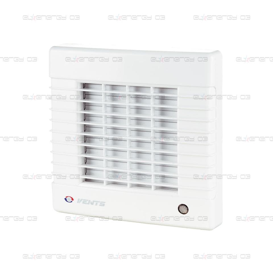 Битов вентилатор VENTS MA с автоматични жалузи,	18 W, Ф100, 98 m3/h, 34 dBA,230V, Бял