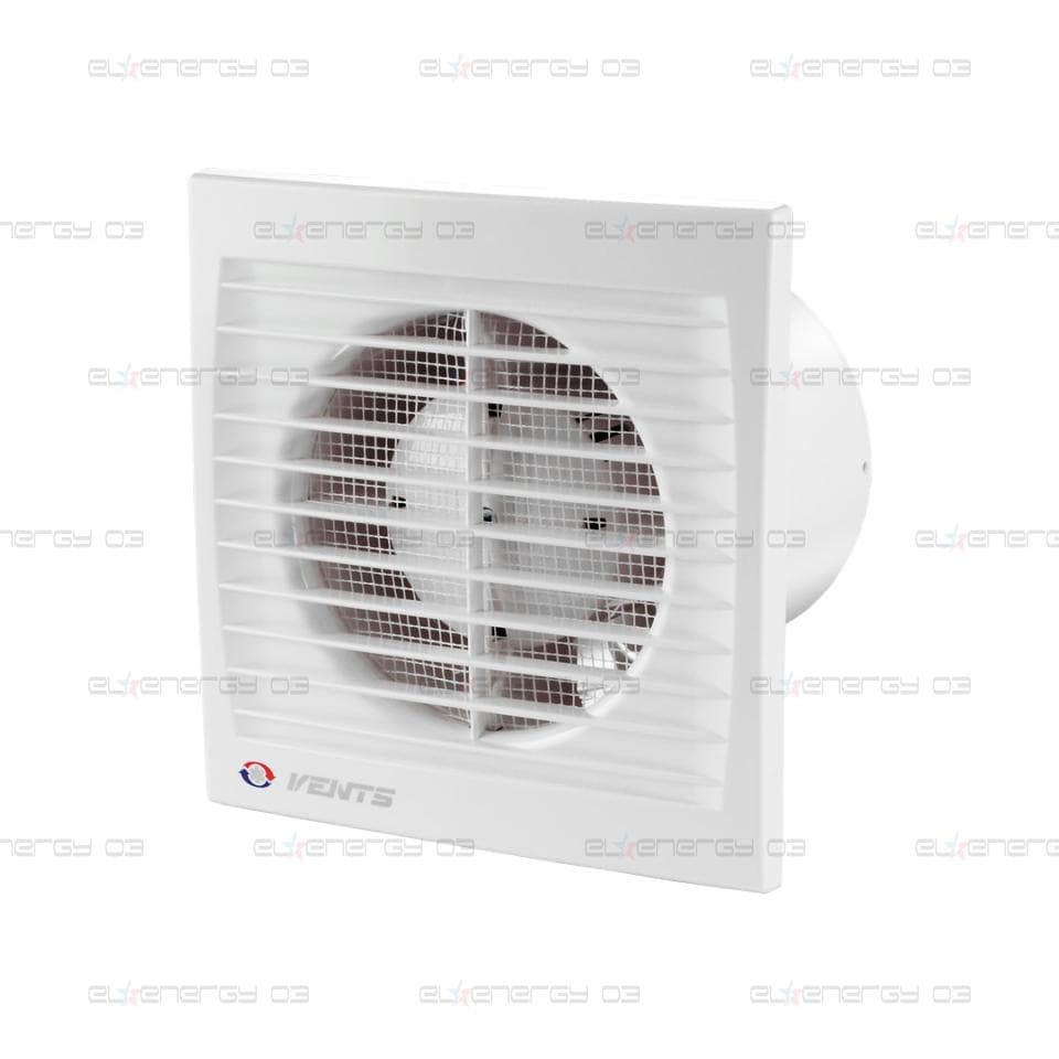 Битов вентилатор VENTS S, 16 W, Ф125, 180 m3/h, 35dBA, 230v, Бял